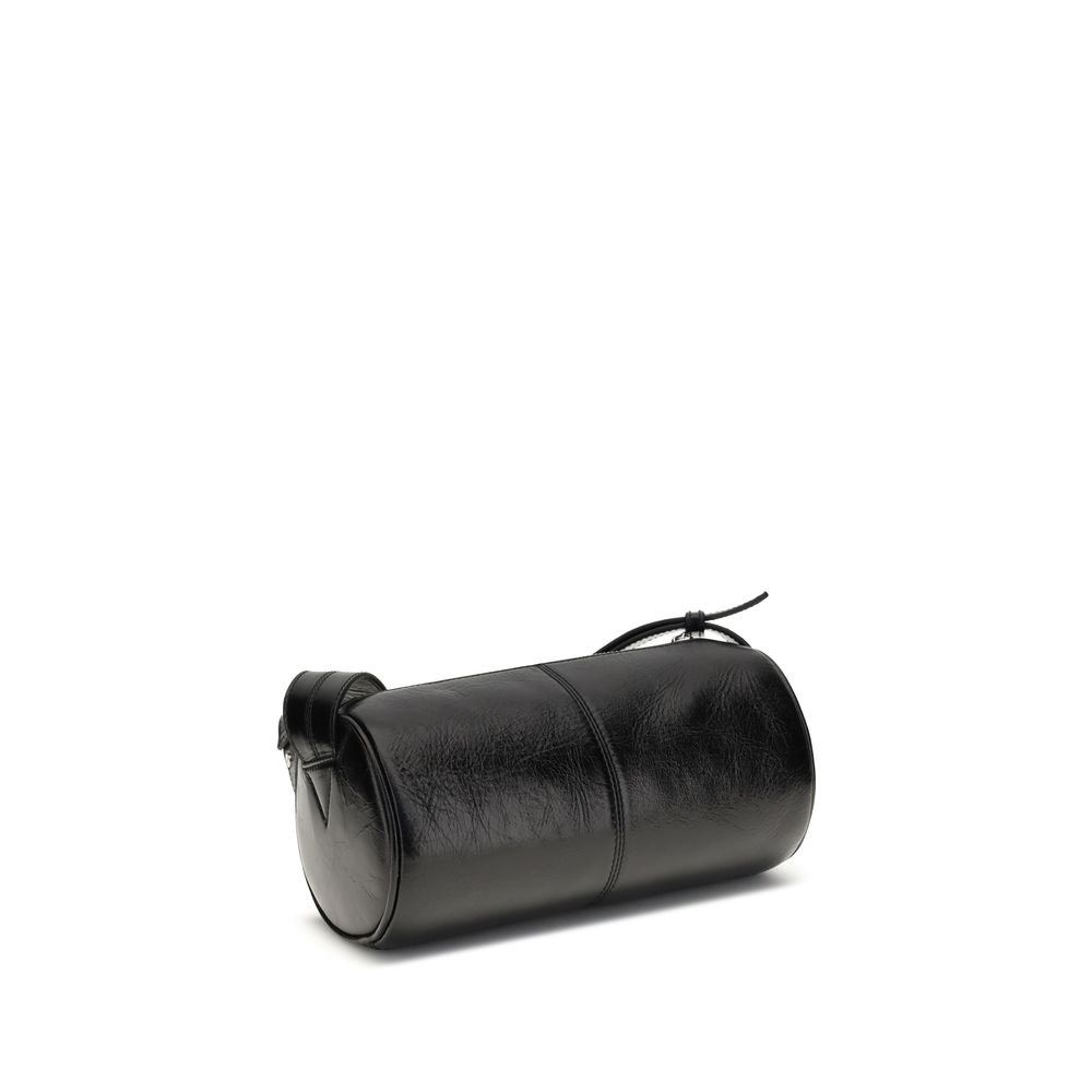 Zadig & Voltaire Schwarze Leder-Umhängetasche